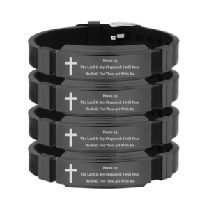 Christian Silicone Verse Bracelet – Inspirational Scripture Band