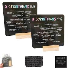 52-Card Bible Verse Study Set with Wooden Stand